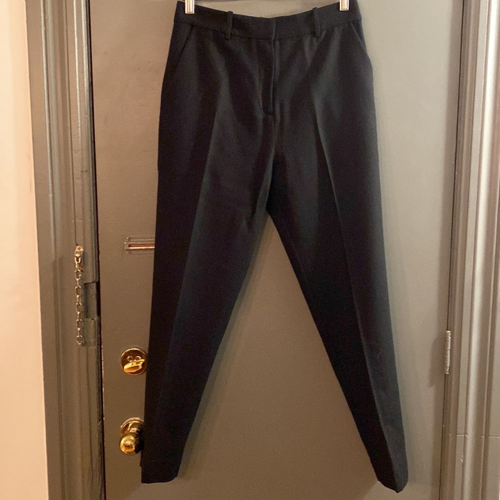 Equipment Tapered Wool Trousers in Black EUC